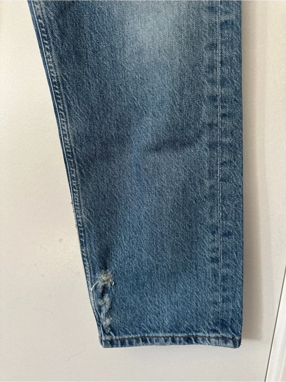 Agolde 90s Vintage Blue Relaxed Straight Ankle Jeans